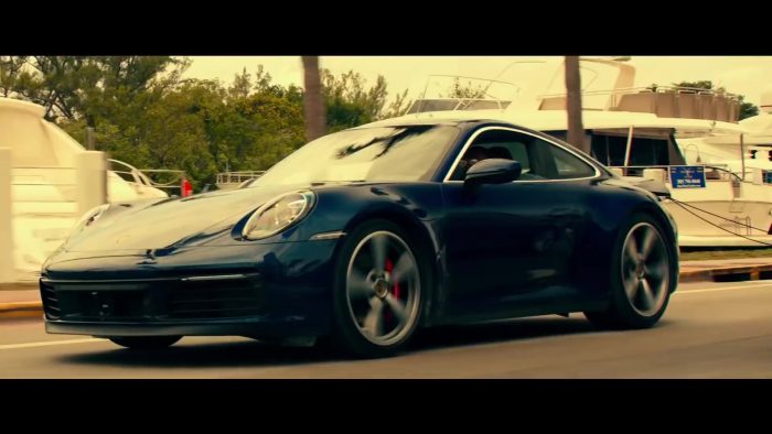 Porsche 911 Carrera 4S Blue Sports Car In Bad Boys For Life (2020)