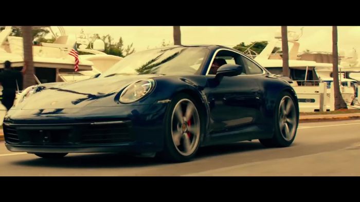 Porsche 911 Carrera 4S Blue Sports Car In Bad Boys For Life (2020)