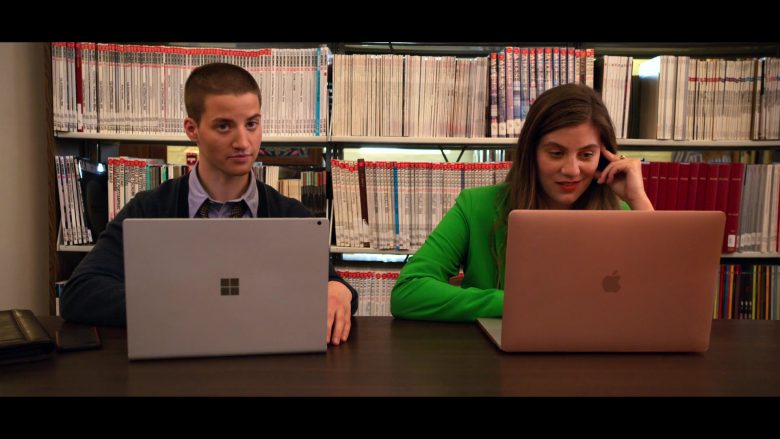 Surface Laptop Used by Theo Germaine as James and MacBook Used by Laura Dreyfuss as McAfee in The Politician (1)