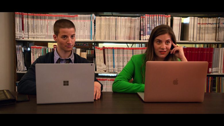 Surface Laptop Used by Theo Germaine as James and MacBook Used by Laura Dreyfuss as McAfee in The Politician (2)