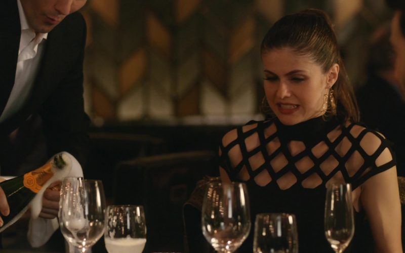 Veuve Clicquot Champagne Enjoyed by Alexandra Daddario in Can You Keep a Secret