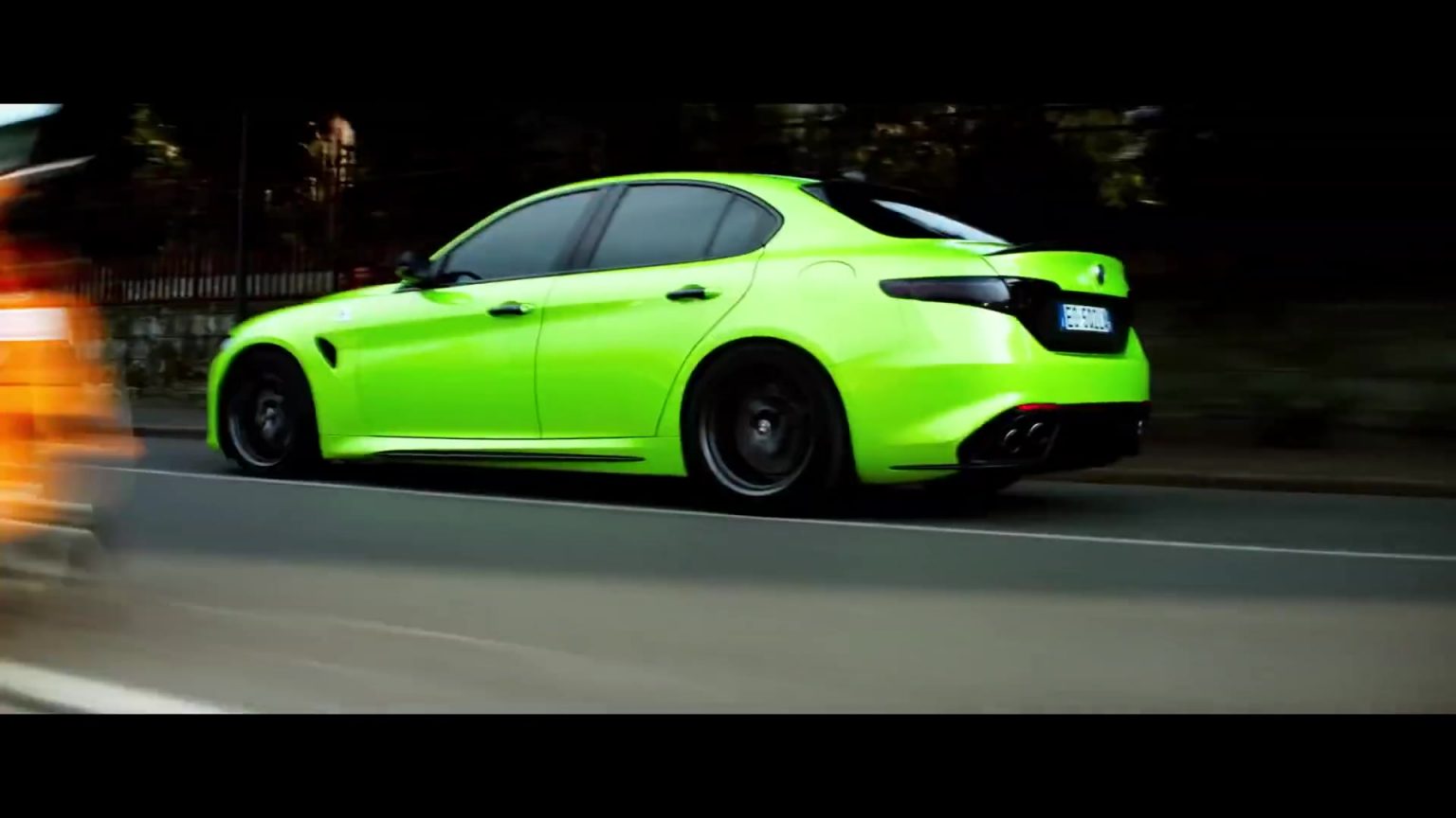 Alfa Romeo Giulia Neon Green Sports Car In 6 Underground (2019)