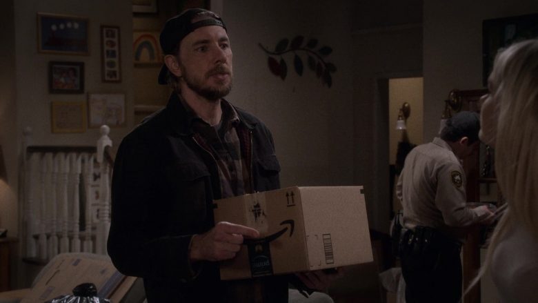 Amazon Prime Box Held by Dax Shepard as Luke Matthews in The Ranch Season 4 Episode 4