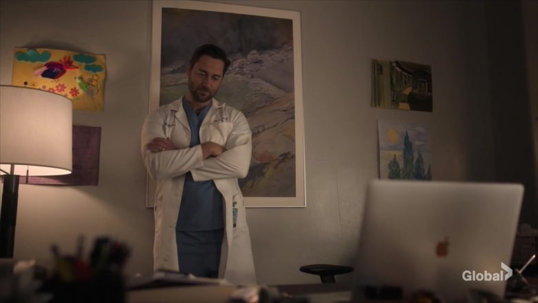 Apple MacBook Pro Laptop Used by Ryan Eggold as Dr. Max Goodwin in New Amsterdam