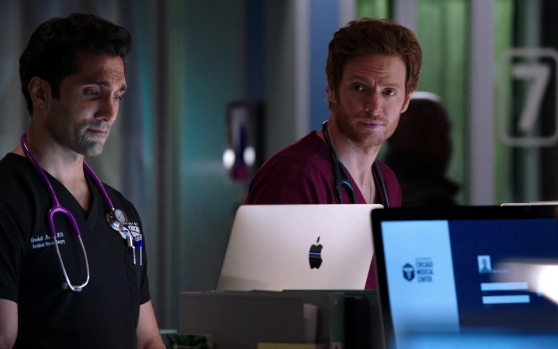 Apple iMac Computers Used by Nick Gehlfuss and Dominic Rains in Chicago Med Season 5 Episode 6 (2)