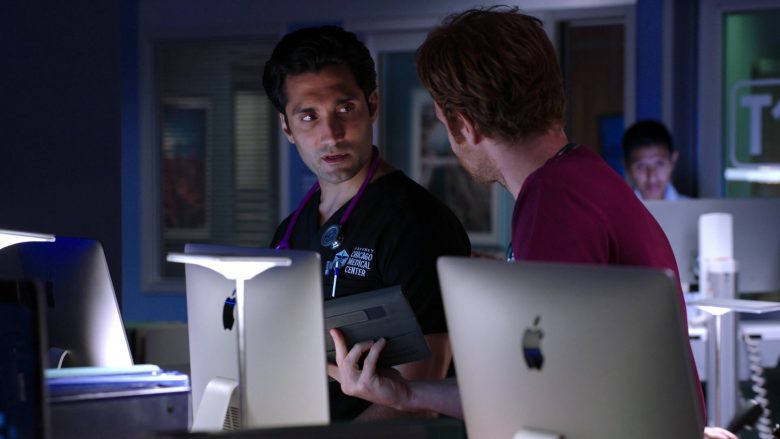 Apple iMac Computers Used by Nick Gehlfuss and Dominic Rains in Chicago Med Season 5 Episode 6 (3)