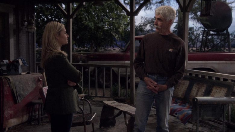 Carhartt Brown Sweatshirt Worn by Sam Elliott as Beau Roosevelt Bennett in The Ranch Season 4 Episode 8 (3)