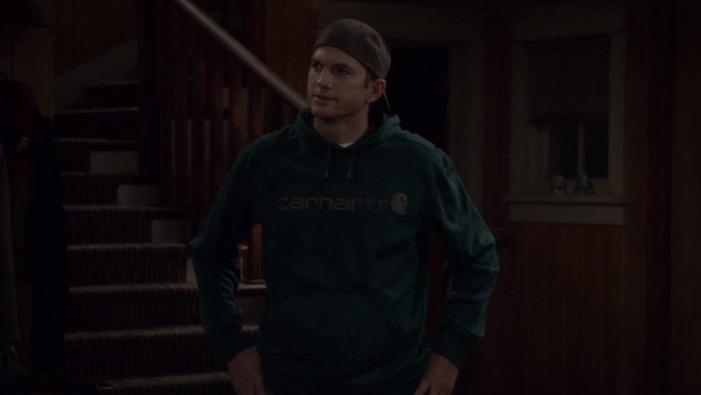 Carhartt Green Hoodie Worn by Ashton Kutcher as Colt Reagan Bennett in The Ranch Season 4 Episode 3 “Waitin’ on a Woman” (1)