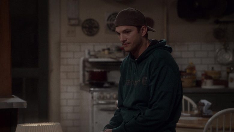 Carhartt Green Hoodie Worn by Ashton Kutcher as Colt Reagan Bennett in The Ranch Season 4 Episode 3 “Waitin’ on a Woman” (5)