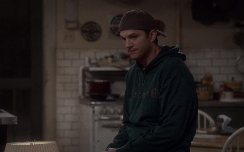 Carhartt Green Hoodie Worn by Ashton Kutcher as Colt Reagan Bennett in The Ranch Season 4 Episode 3 “Waitin' on a Woman” (5)