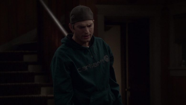 Carhartt Green Hoodie Worn by Ashton Kutcher as Colt Reagan Bennett in The Ranch Season 4 Episode 3 “Waitin’ on a Woman” (6)