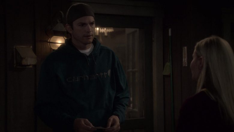 Carhartt Green Hoodie Worn by Ashton Kutcher as Colt Reagan Bennett in The Ranch Season 4 Episode 3 “Waitin’ on a Woman” (7)