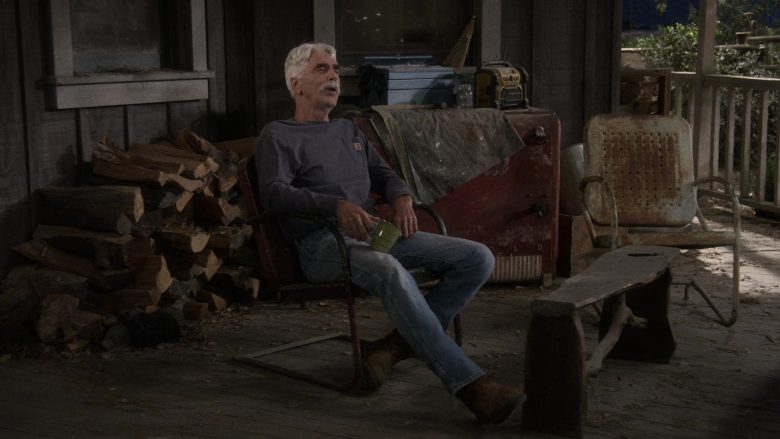 Carhartt Grey Shirt Worn by Sam Elliott as Beau Roosevelt Bennett in The Ranch Season 4 Episode 3 (1)
