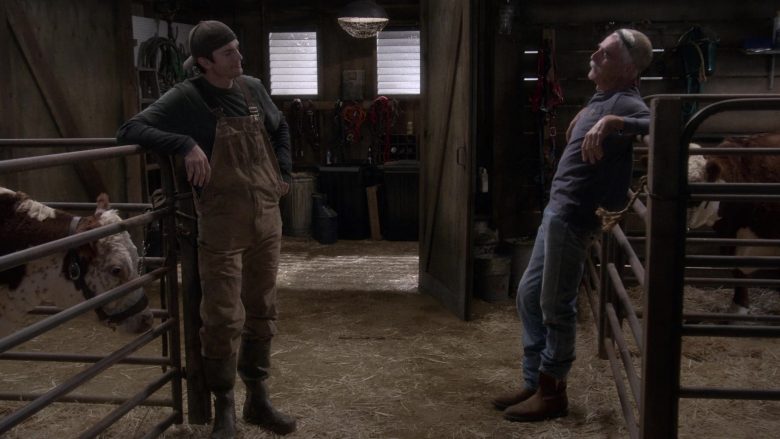 Carhartt Overalls Worn by Ashton Kutcher as Colt Reagan Bennett in The Ranch Season 4 Episode 3 “Waitin’ on a Woman” (5)
