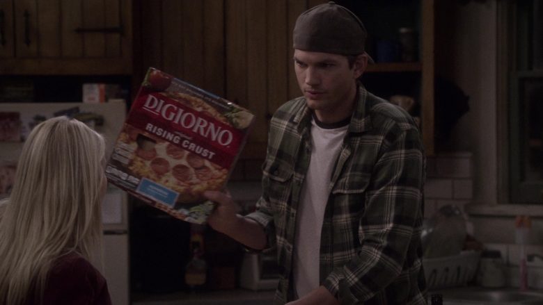 DiGiorno Rising Crust Pizza Held by Ashton Kutcher as Colt Reagan Bennett in The Ranch Season 4 Episode 5