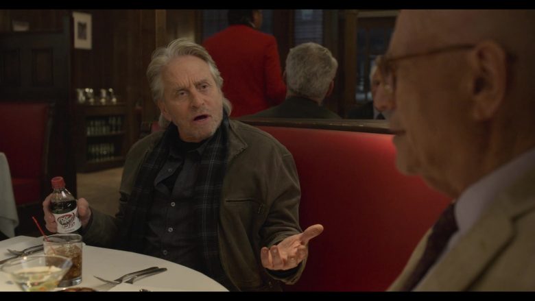 Diet Dr Pepper Bottle Held by Michael Douglas in The Kominsky Method Season 2 Episode 5