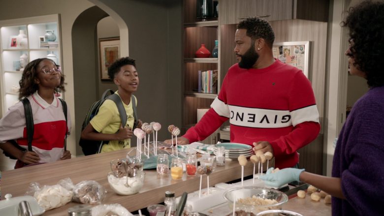 Givenchy Sweatshirt Worn by Anthony Anderson as Dre Johnson in Black-ish Season 6 Episode 5 (6)
