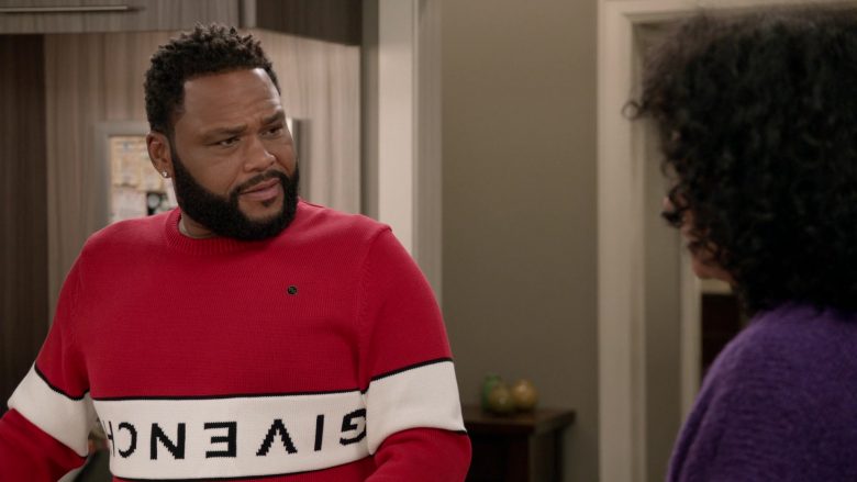 Givenchy Sweatshirt Worn by Anthony Anderson as Dre Johnson in Black-ish Season 6 Episode 5 (8)