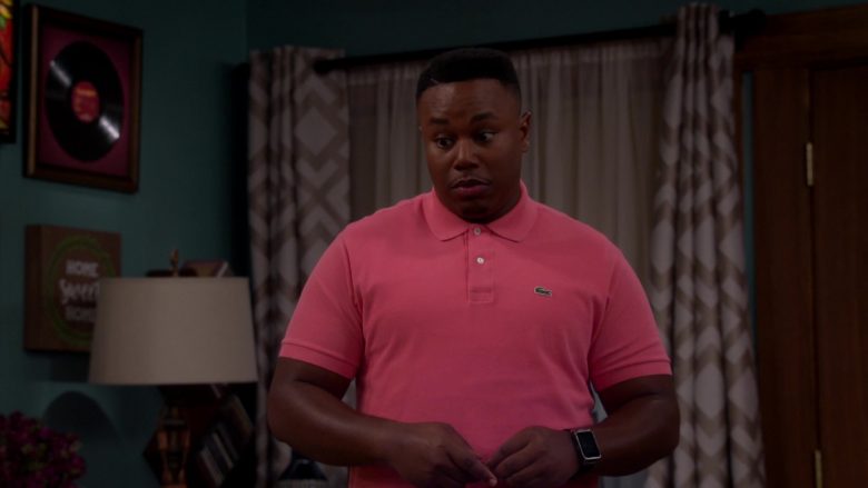 Lacoste Pink Polo Shirt Worn by Marcel Spears as Martin Lawrence Butler in The Neighborhood (1)