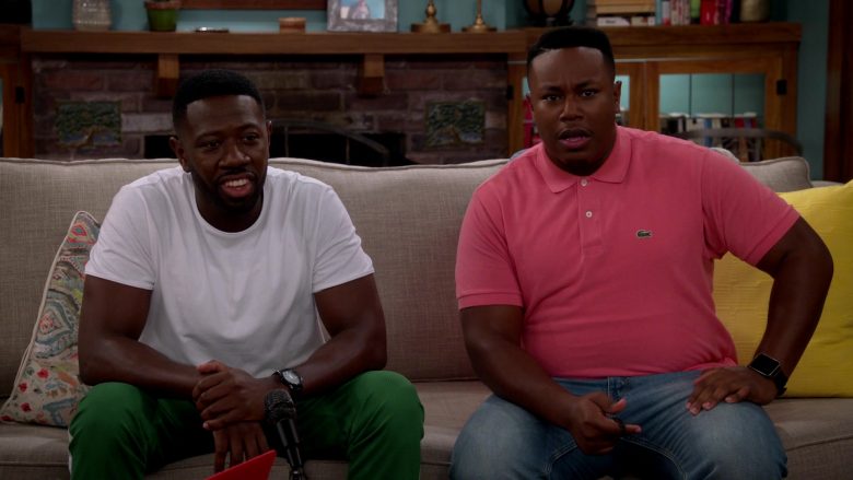 Lacoste Pink Polo Shirt Worn by Marcel Spears as Martin Lawrence Butler in The Neighborhood (3)