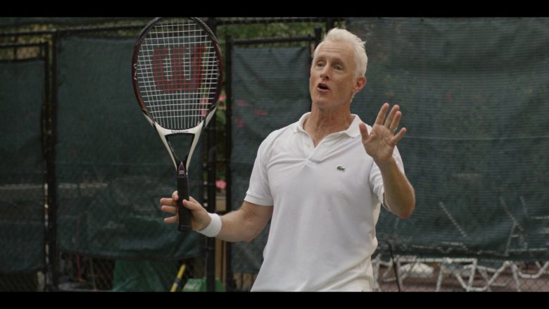 Lacoste White Polo Shirt Worn by John Slattery as Dennis in Modern Love Season 1 Episode 4 (1)