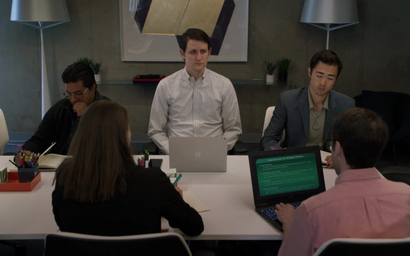 Microsoft Surface Laptop Used by Zach Woods as Donald ‘Jared' Dunn in Silicon Valley Season 6 Episode 1