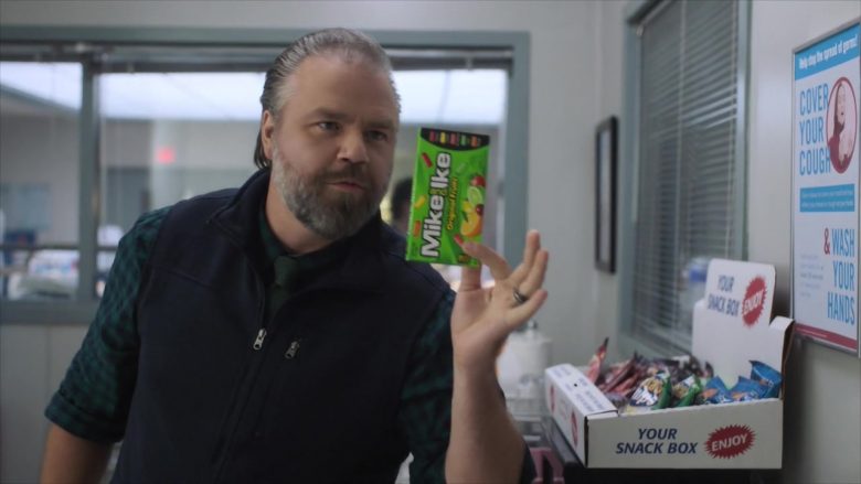 Mike and Ike Candies Held by Tyler Labine as Dr. Iggy Frome in New Amsterdam