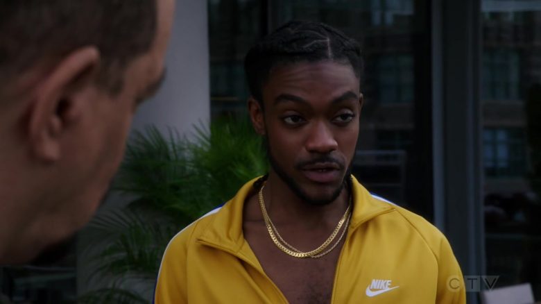 Nike Men's Yellow Jacket in Law & Order Special Victims Unit Season 21 Episode 3 (2)