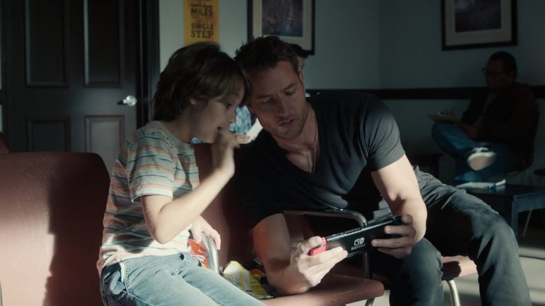 Nintendo Switch Video Game Console Used by Justin Hartley as Kevin Pearson in This Is Us