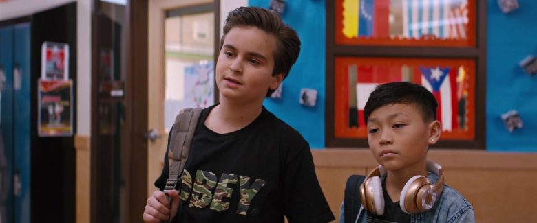 Obey Black T-Shirt Worn by Chance Hurstfield in Good Boys (3)