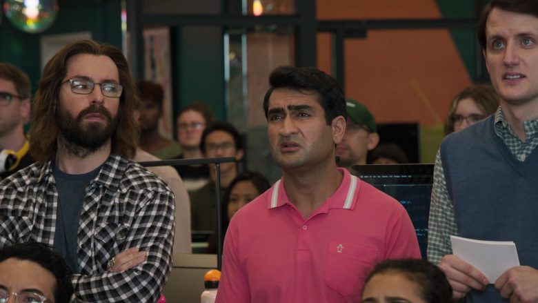 Original Penguin Pink Polo Shirt Worn by Kumail Nanjiani as Dinesh Chugtai in Silicon Valley Season 6 Episode 1 (1)