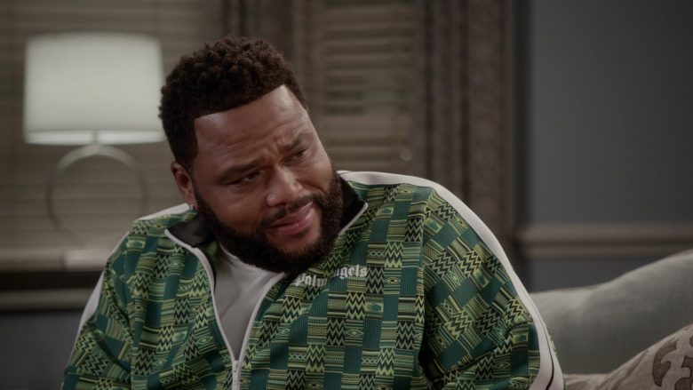 Palm Angels Green Jacket Worn by Anthony Anderson as Andre Johnson in Black-ish (10)