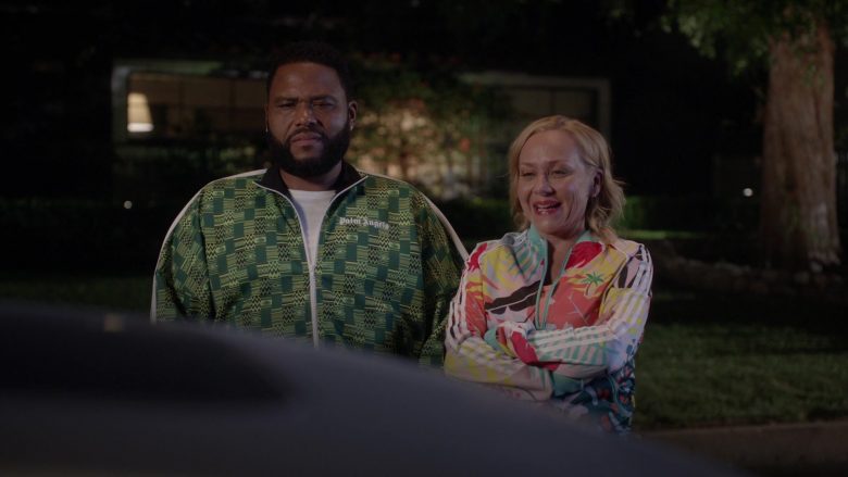 Palm Angels Green Jacket Worn by Anthony Anderson as Andre Johnson in Black-ish (11)