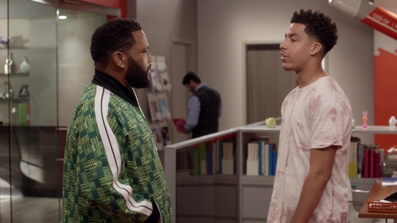 Palm Angels Green Jacket Worn by Anthony Anderson as Andre Johnson in Black-ish (2)