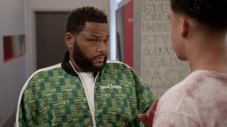 Palm Angels Green Jacket Worn by Anthony Anderson as Andre Johnson in Black-ish (3)
