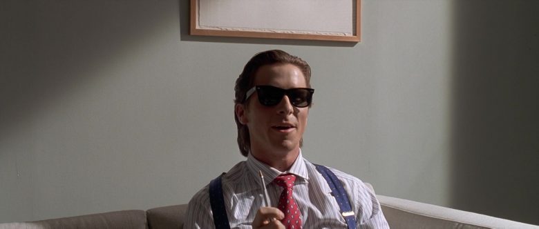 Ray-Ban Wayfarer Sunglasses Worn by Christian Bale as Patrick Bateman in American Psycho (4)