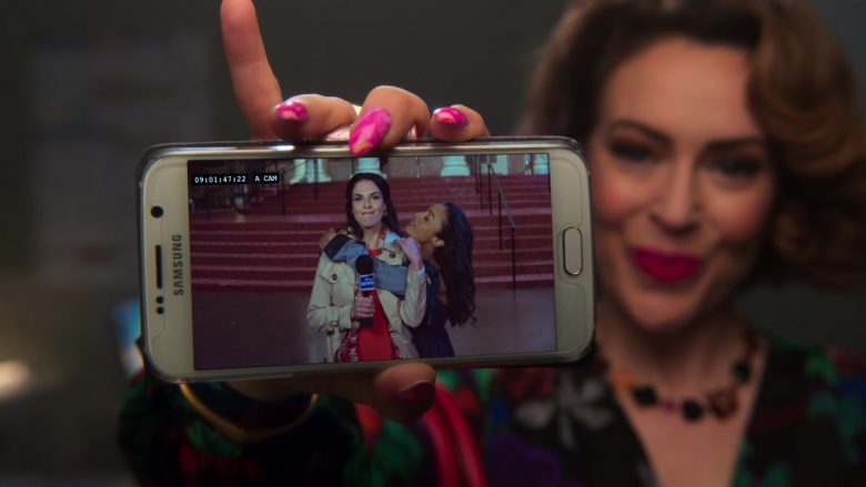 Samsung Galaxy Smartphone Used by Alyssa Milano as Coralee Huggens-Armstrong in Insatiable (2)