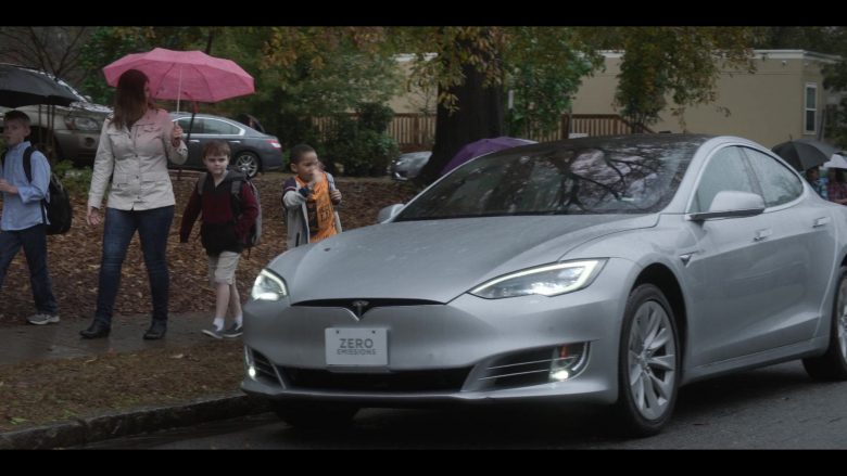 Tesla Model S Car Used by Jason Ritter as Pat in Raising Dion (3)
