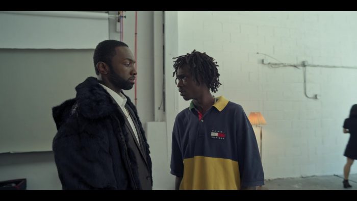 Tommy Hilfiger Blue/Yellow Shirt Worn By Ashton Sanders As Bobby Diggs ...