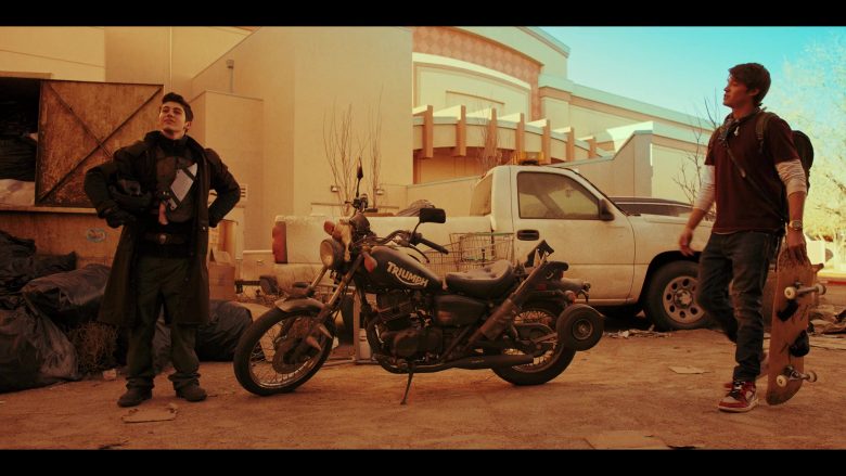 Triumph Motorcycle Used by Gregory Kasyan as Eli Cardashyan in Daybreak Season 1 Episode 2 (1)