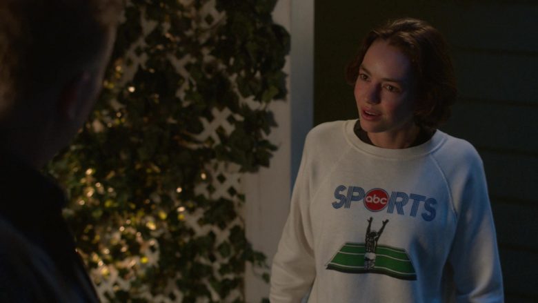 ABC Sports Channel Sweatshirt Worn by Brigette Lundy-Paine as Casey Gardner in Atypical Season 3 Episode 5 (2)