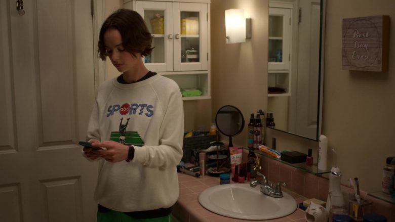 ABC Sports Channel Sweatshirt Worn by Brigette Lundy-Paine as Casey Gardner in Atypical Season 3 Episode 5 (4)