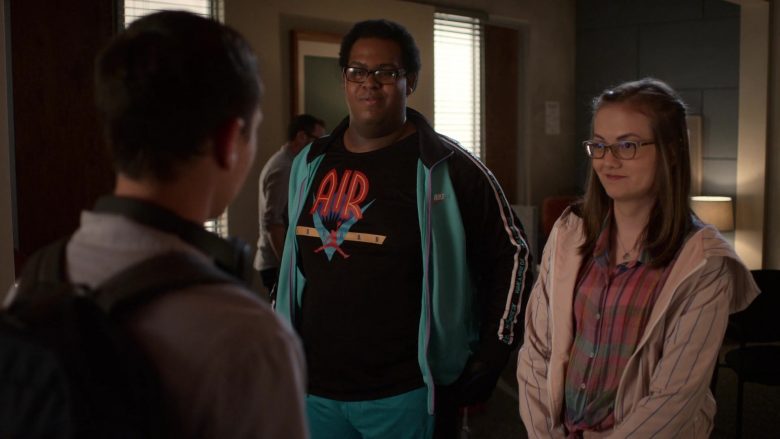 Air Jordan Black T-Shirt in Atypical Season 3 Episode 3 Cocaine Pills and Pony Meat (3)