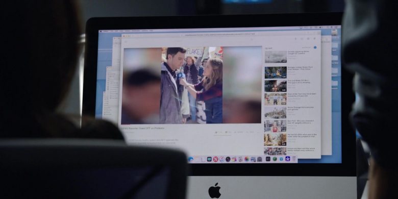 Apple iMac Computer Used by Bel Powley as Claire Canway in The Morning Show Season 1 Episode 1 (2)