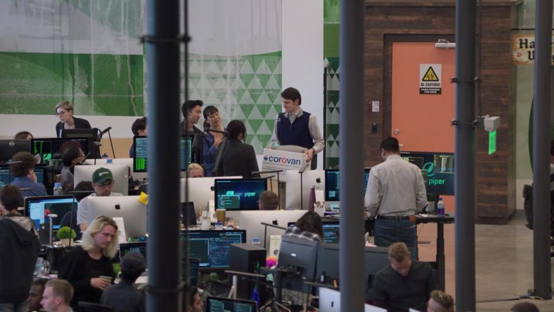 Apple iMac Computers and Corovan Box Held by Zach Woods as Jared in Silicon Valley Season 6 Episode 2 (1)