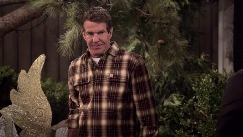 Carhartt Plaid Shirt Worn by Dennis Quaid as Don Quinn in Merry Happy Whatever Season 1 Episode 1 (2)