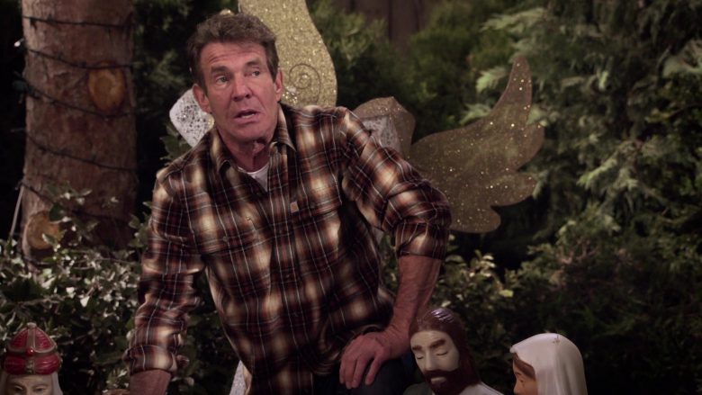 Carhartt Plaid Shirt Worn by Dennis Quaid as Don Quinn in Merry Happy Whatever Season 1 Episode 1 (4)