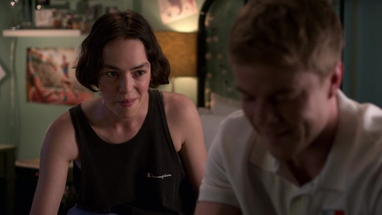 Champion Tee Worn by Brigette Lundy-Paine as Casey Gardner in Atypical Season 3 Episode 3 (5)