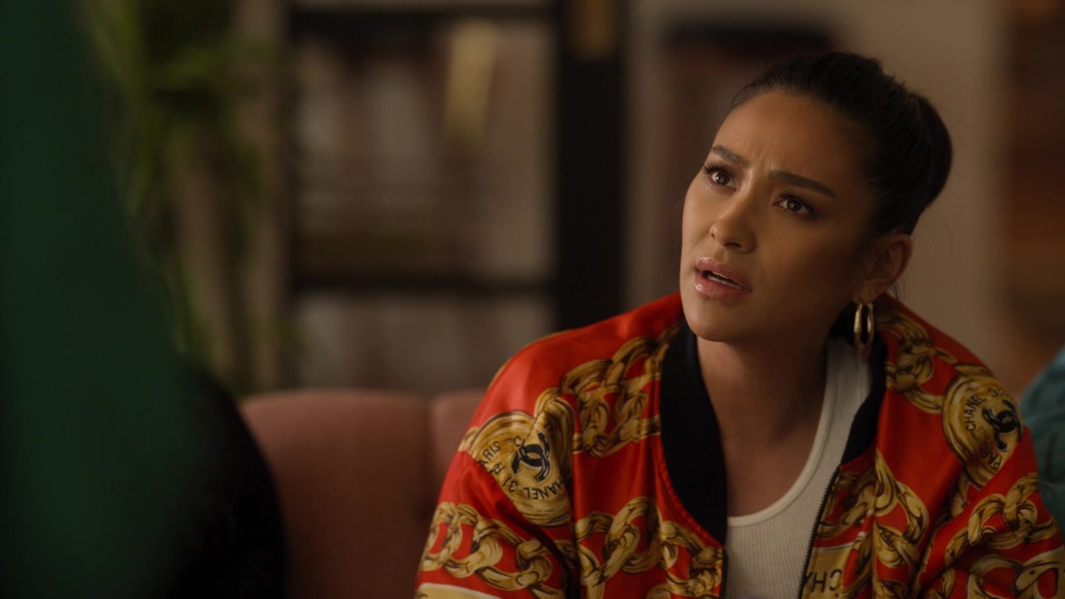 Chanel Bomber Jacket Worn By Shay Mitchell As Stella Cole In Dollface