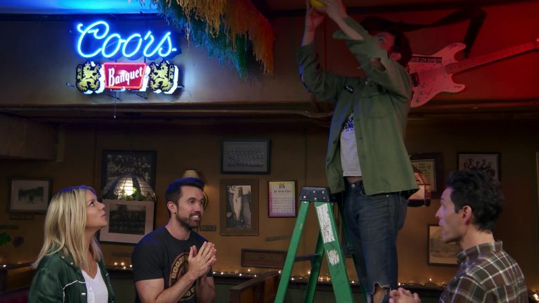 Coors Banquet Beer Neon Sign in It's Always Sunny in Philadelphia Season 14 Episode 8 (2)